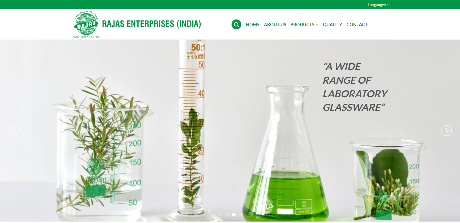 Rajas Enterprises Website